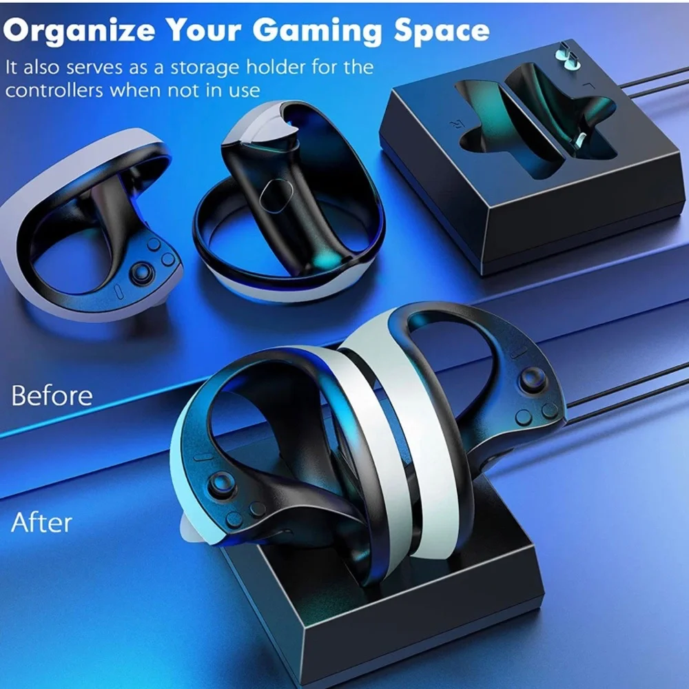 PS VR2 Charging Dock for Sony Playstation VR2 Sense Controllers